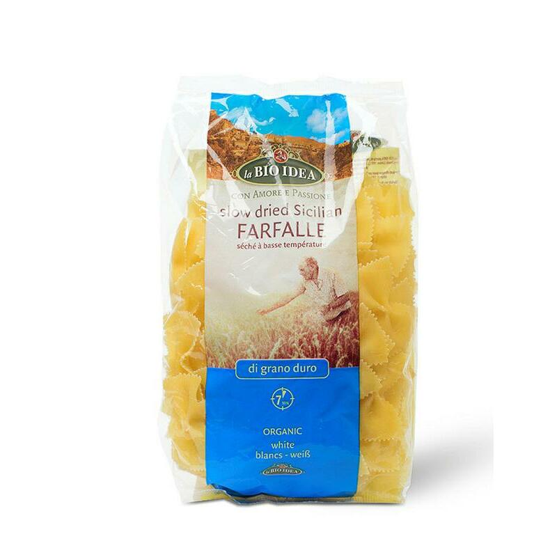 Bioidea Farfalle vlindertjes wit bio 275g