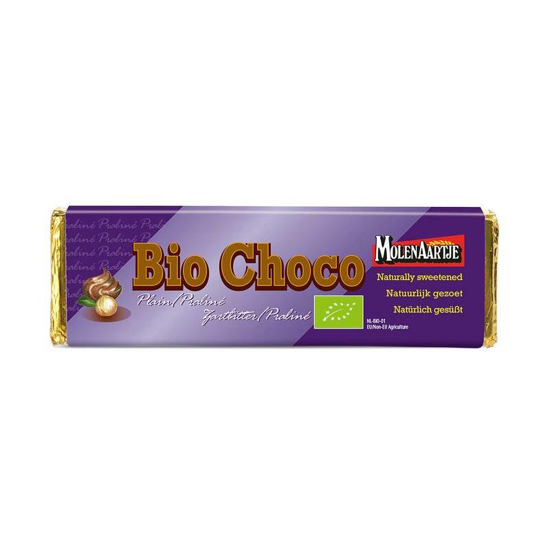 Molenaartje Choco puur praline zonder suiker bio 65g