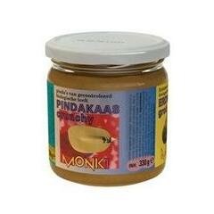 Monki Pindakaas crunchy met zout eko bio 330g