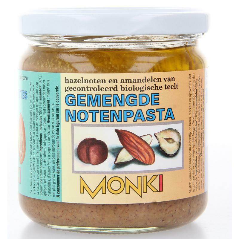 Monki Gemengde notenpasta met zout eko bio 330g
