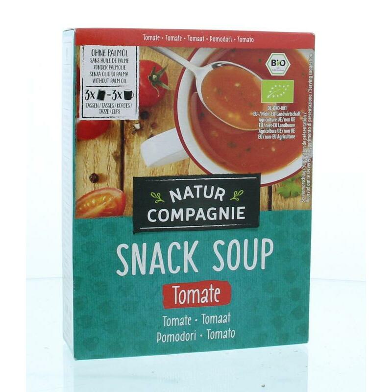 Natur Compagnie Fixe tasse instant soep tomaat bio 60g