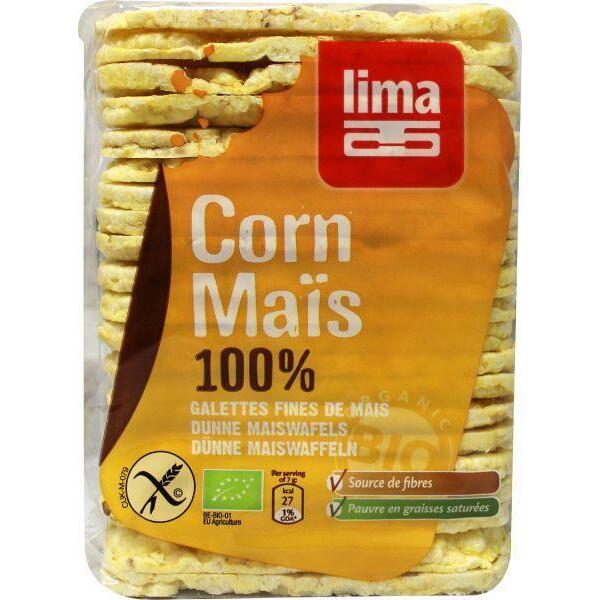 Lima Maiswafels dun rechthoek bio 140g