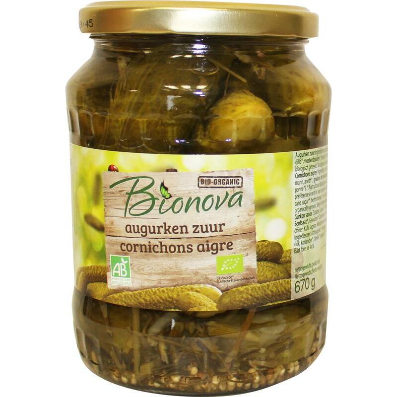Bionova Augurken zuur bio 670g