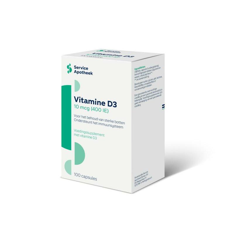 Service Apotheek Vitamine D3 10 mcg 100ca