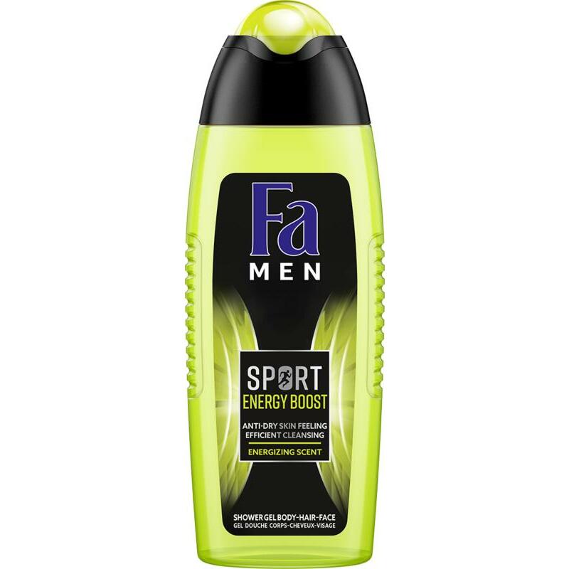 FA Men douchegel sport double power boost 250ml