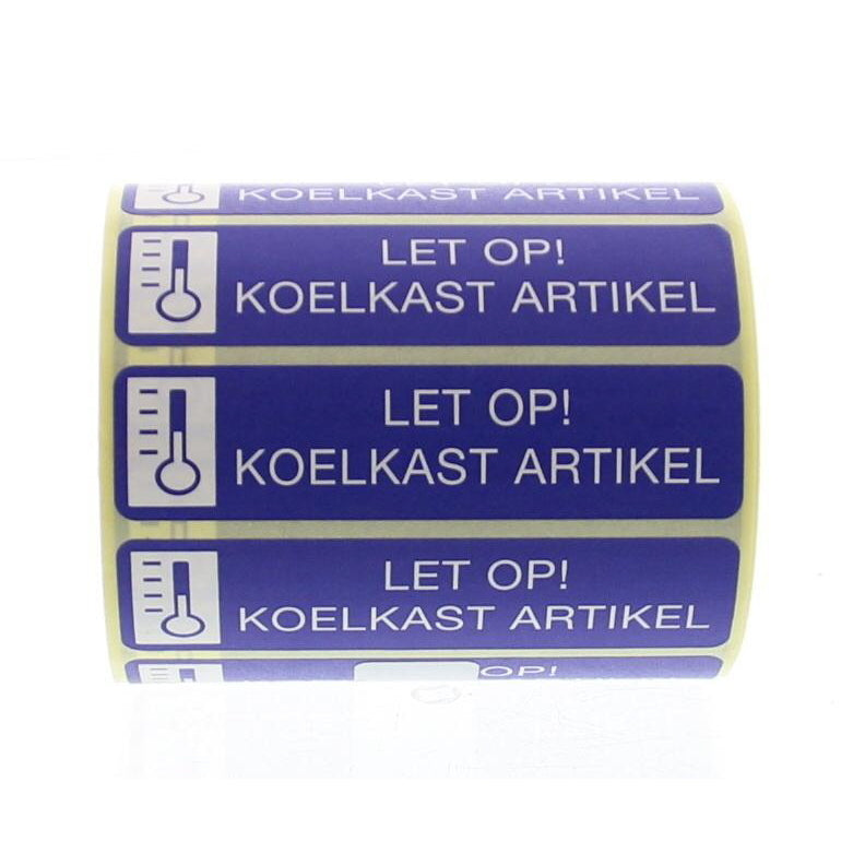 Spruyt Hillen Sticker let op koelkast artikel 500st