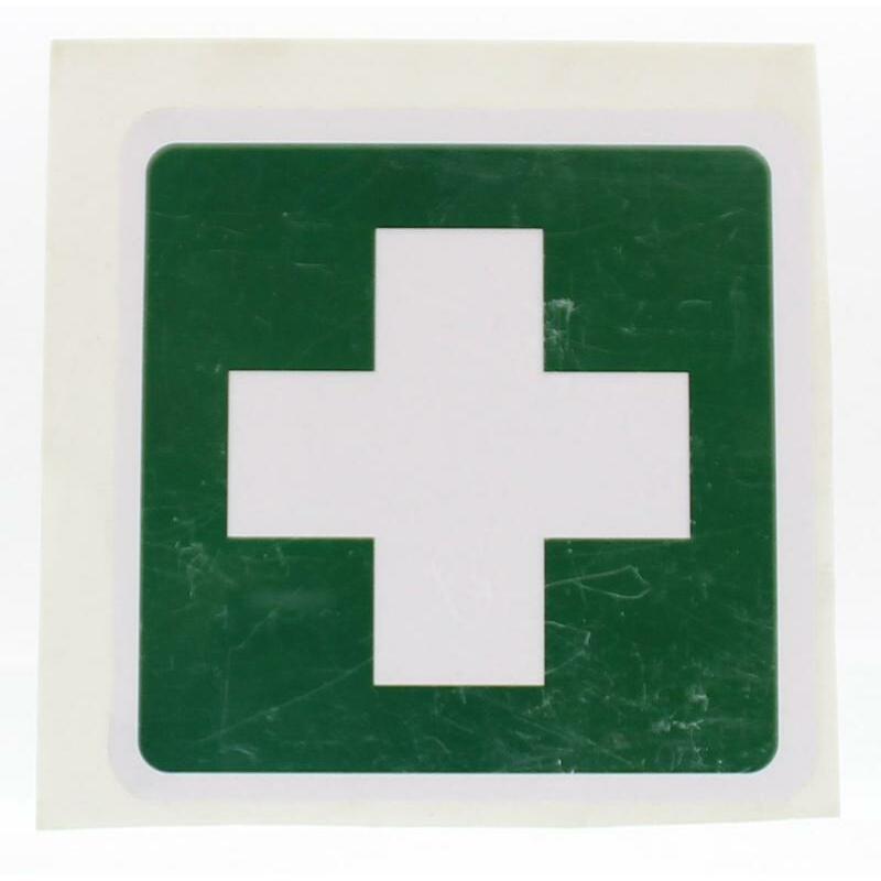 Heka Sticker groen wit kruis 1st