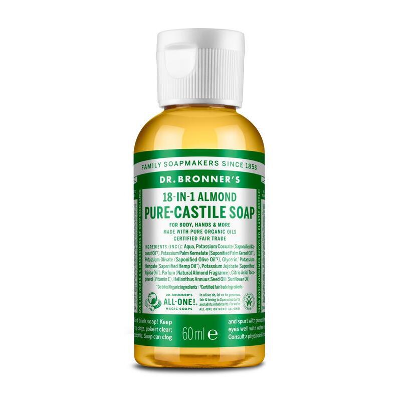 Dr Bronners Liquid soap amandel 60ml