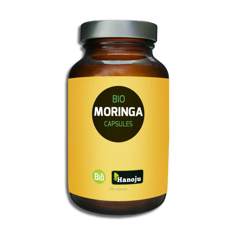 Hanoju Moringa oleifera heelblad 350 mg bio 180ca