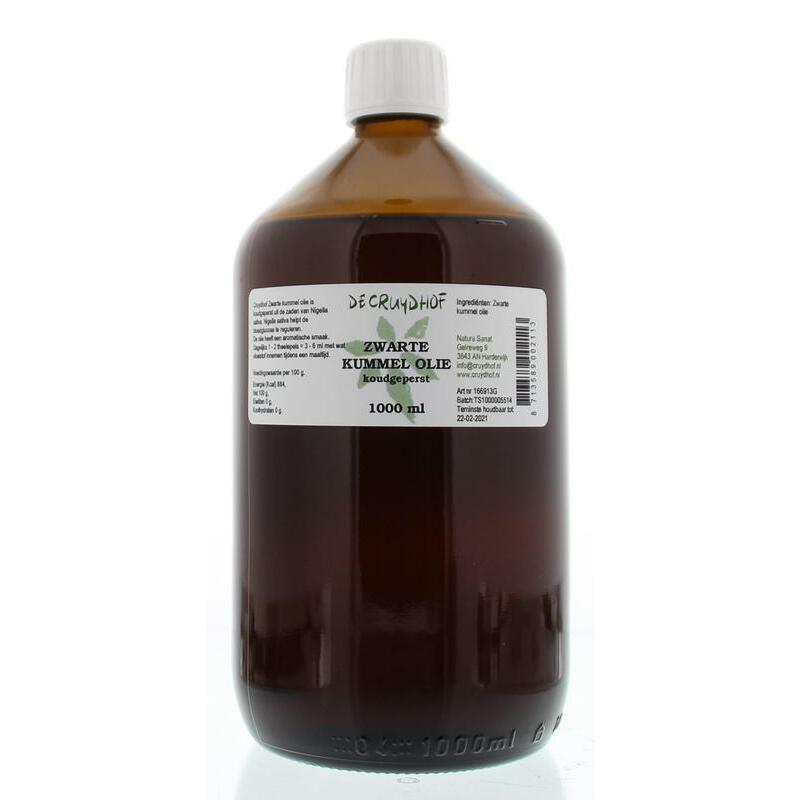 Cruydhof Zwarte kummel olie koudgeperst 1000ml