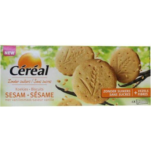 Cereal Sesam vanille koek 132g