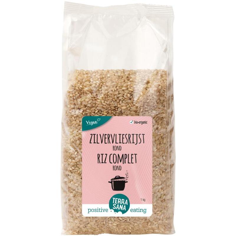 Terrasana Zilvervliesrijst rond bio 1000g