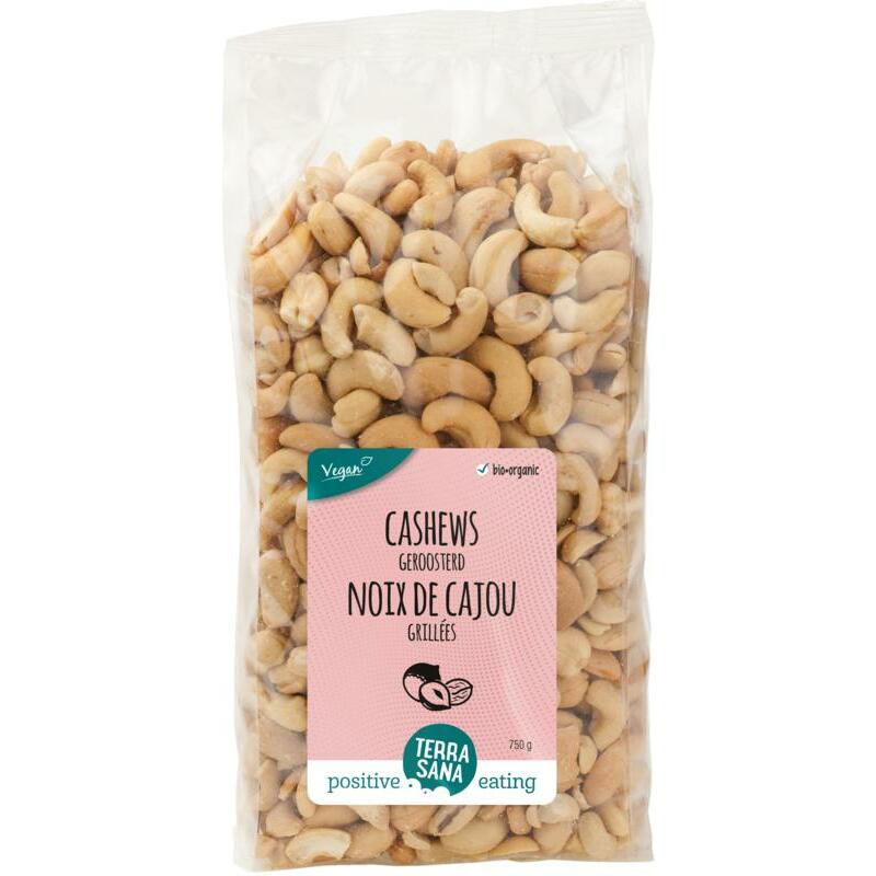 Terrasana Cashewnoten geroosterd zonder zout bio 750g