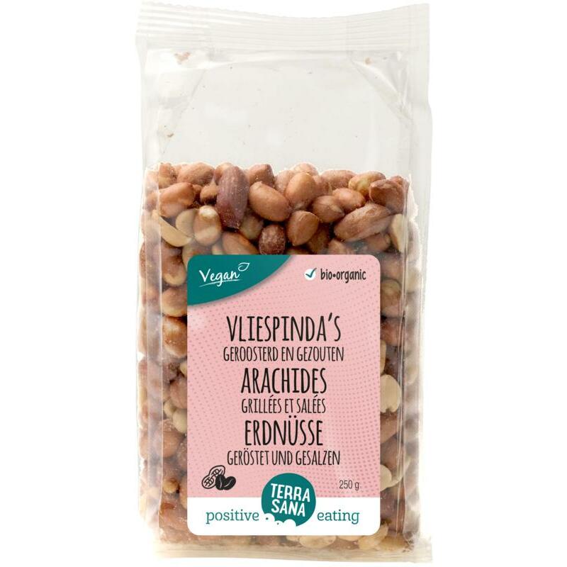 Terrasana Pinda vlies met zout geroosterd bio 250g