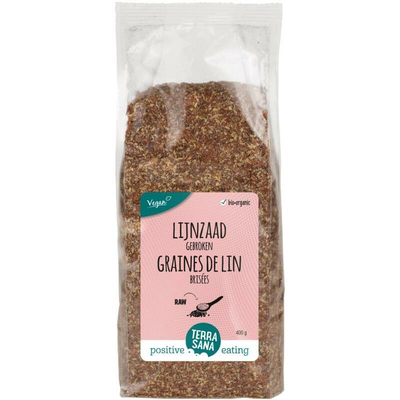 Terrasana RAW lijnzaad gebroken bio 400g