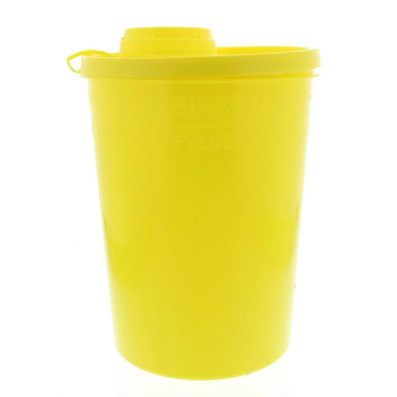 Blockland Naaldencontainer large geel 2ltr
