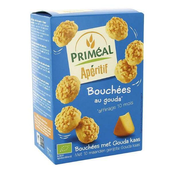 Primeal Aperitive bouchees Gouda kaas bio 75g