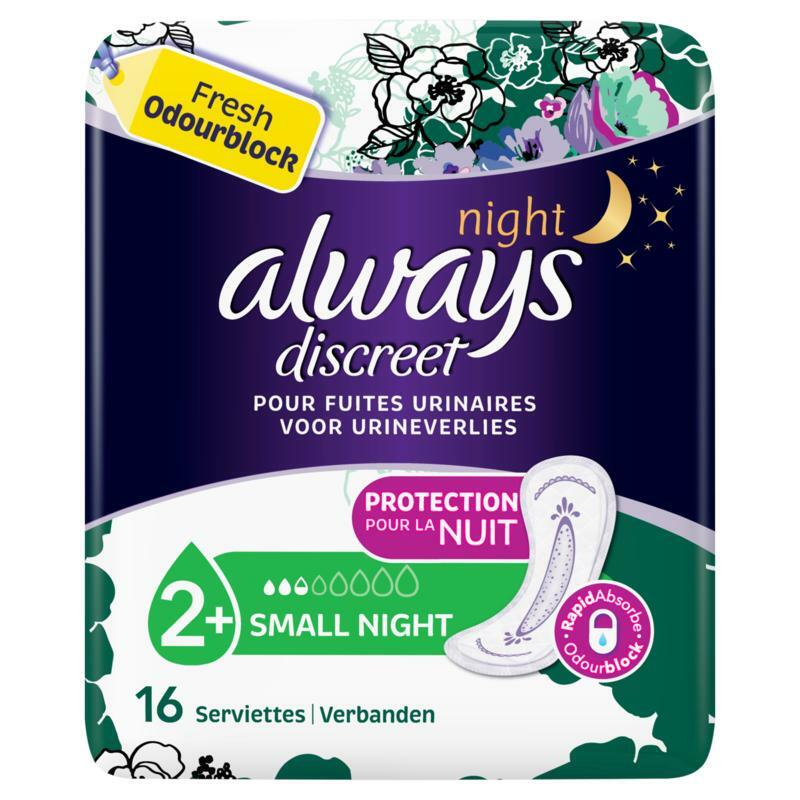 Always Discreet maandverband small night 16st