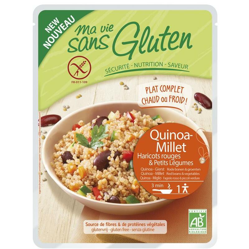 Ma Vie Sans Quinoa gierst rode bonen & groente glutenvrij bio 220g