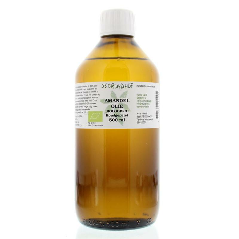 Cruydhof Amandelolie koudgeperst bio 500ml