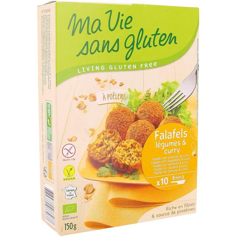 Ma Vie Sans Falafel met groente & curry glutenvrij bio 150g