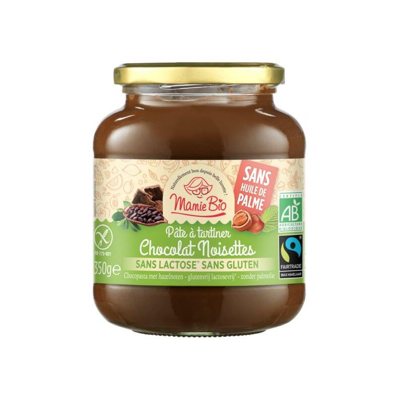 Mamie Bio Chocoladepasta met hazelnoot glutenvrij bio 350g