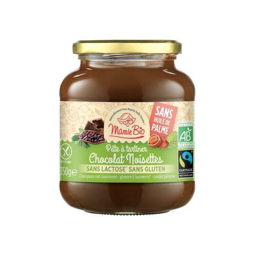 Mamie Bio Chocoladepasta met hazelnoot glutenvrij bio 350g
