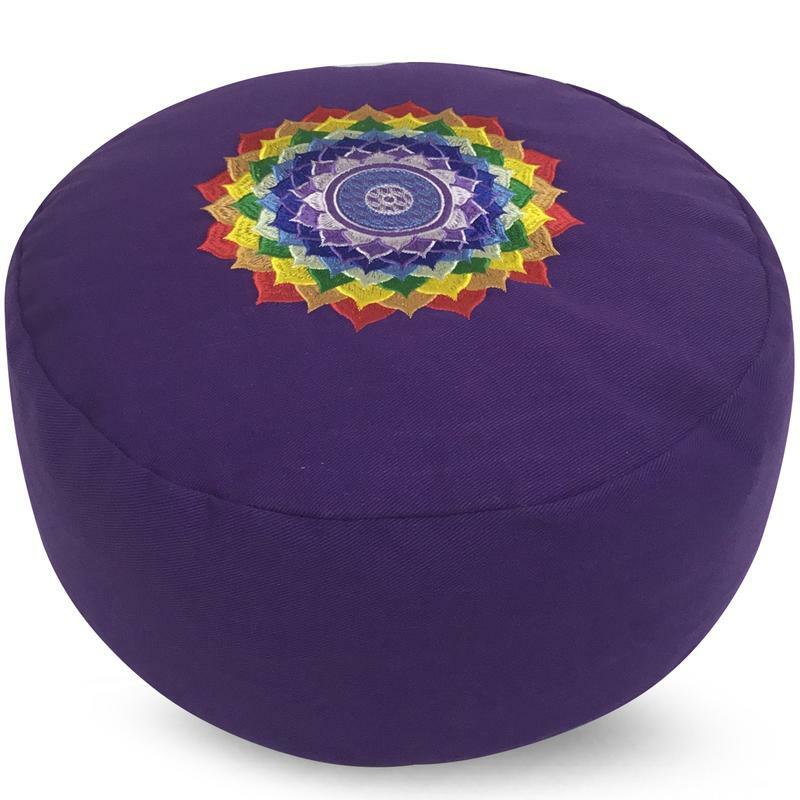 Green Tree Yoga meditatiekussen chakra paars 1st