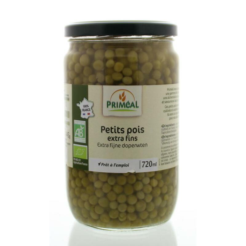 Primeal Doperwten extra fijn bio 660g