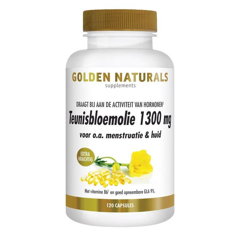 Golden Naturals Teunisbloemolie 1300mg 120sft