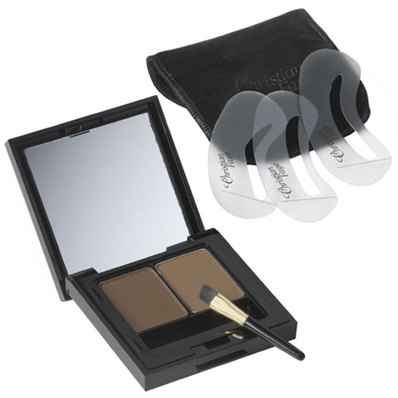 Christian Faye Eyebrow make up duo dark brown 1st