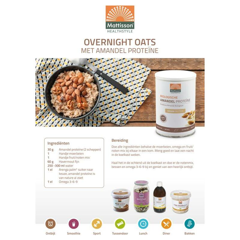 Mattisson Receptkaart A5 overnight oats 1st