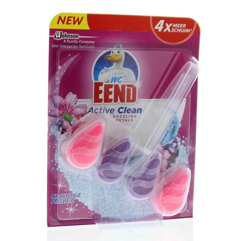 WC Eend Toiletblok active clean dassling petal 38g