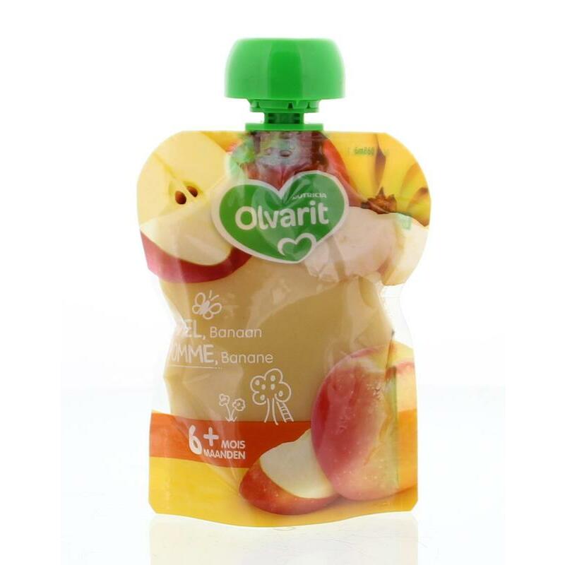 Olvarit Knijpzakje appel banaan 6M860 90g