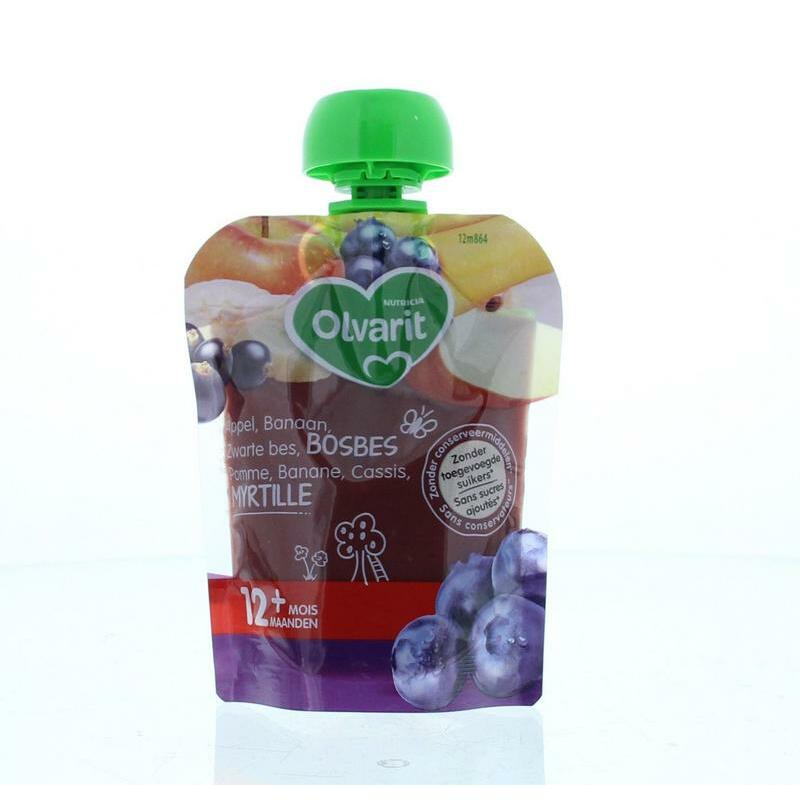 Olvarit Knijpzakje bosbes zwarte bes 12M864 90g