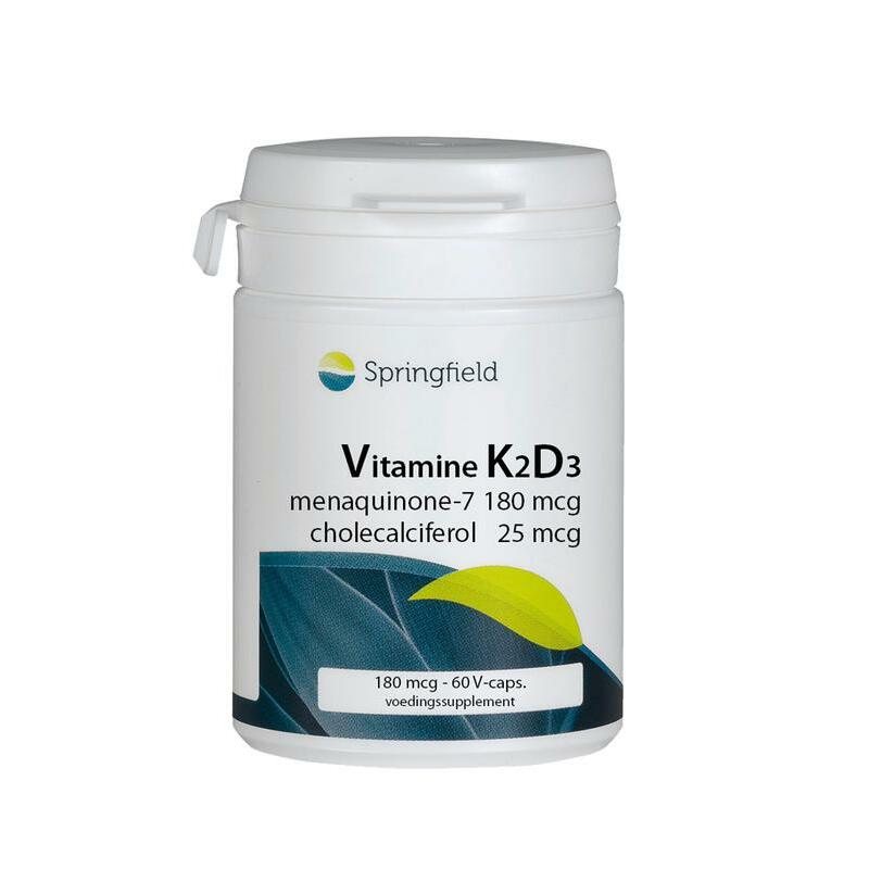 Springfield Vit K2D3 180 & 25 mcg 60vc