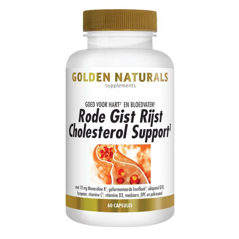 Golden Naturals Rode gist rijst formule 60ca