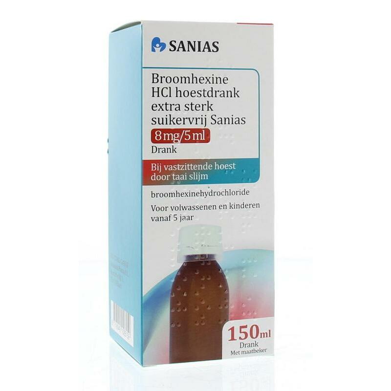 Sanias Broomhexine hoestdrank extra sterk 150ml