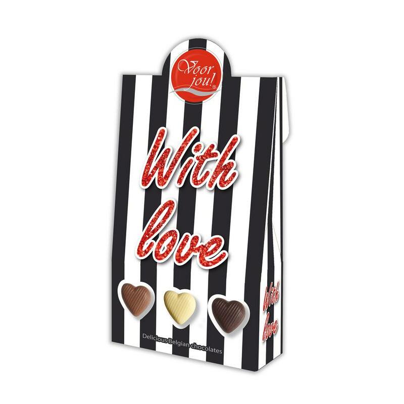 Voor Jou! Cadeau doos black & white with love 100g