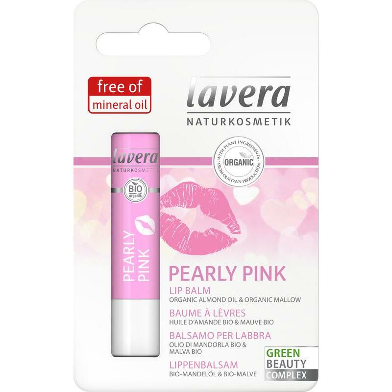 Lavera Lippenbalsem lip balm pearly pink EN-FR-IT-DE 4.5g