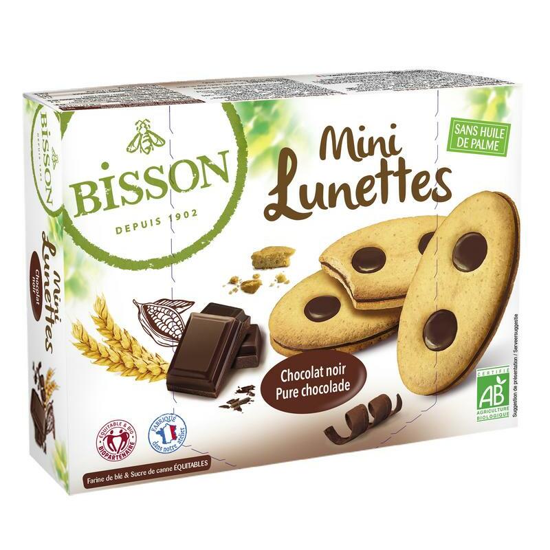 Bisson Lunettes mini chocolade bio 175g