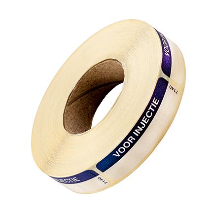 Spruyt Hillen Sticker voor injectie blauw 1000st