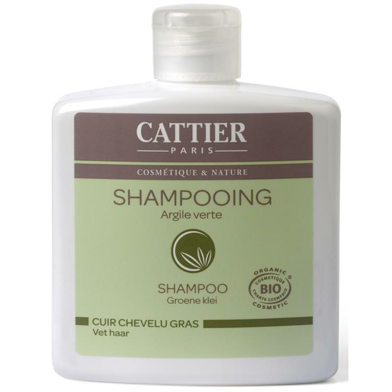 Cattier Shampoo vet haar groene klei 250ml