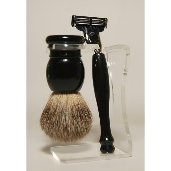 Herbapharm Luxe scheerset zwart graudas 1set