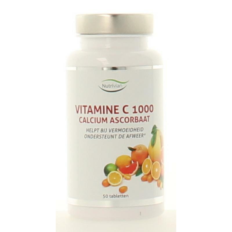 Nutrivian Vitamine C1000 mg calcium ascorbaat 50tb
