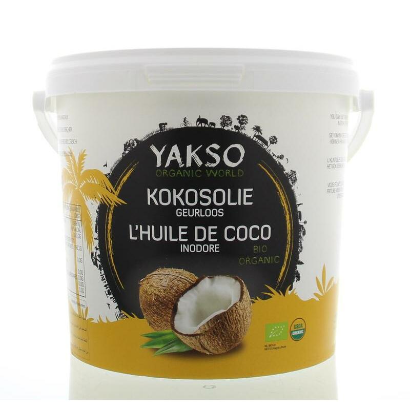 Yakso Kokosolie geurloos bio 2500ml