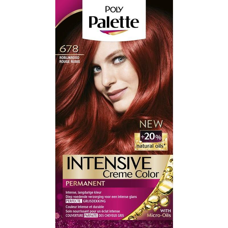 Poly Palette Haarverf 678 Robijn rood 1set