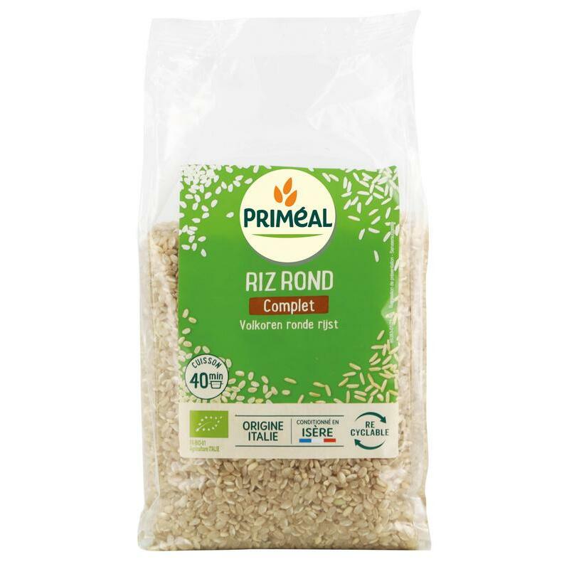 Primeal Volkoren ronde rijst uit Itali? bio 1000g