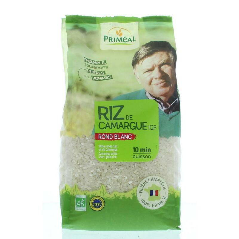 Primeal Witte ronde rijst camargue bio 1000g