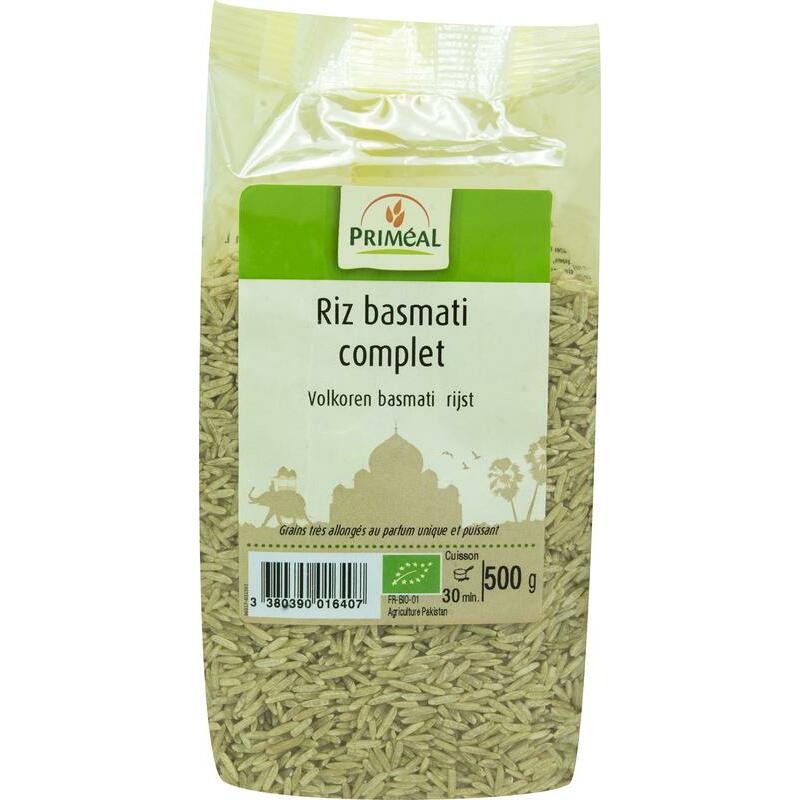 Primeal Volkoren basmati rijst bio 500g